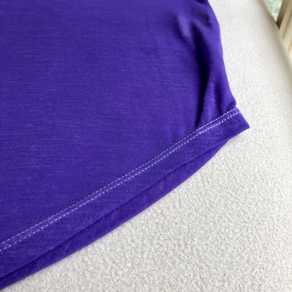 Womens' Purple Short Sleeve Shirt - Picture 5 of 8